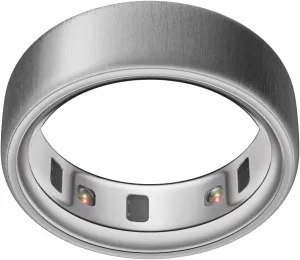 Oura Ring 4 - Brushed Silver - Size 9 - Smart Ring - Size First with Oura Ring 4 Sizing Kit - Sleep Tracking Wearable - Heart Rate - Fitness Tracker - Up to 8 Days of Battery Life
