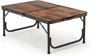 Outdoor Foldable Camping Table Aluminum Ultralight Outdoor Folding Desk BBQ Furniture for Hiking Travel BBQ (Color : D, Size : L) (D Large)