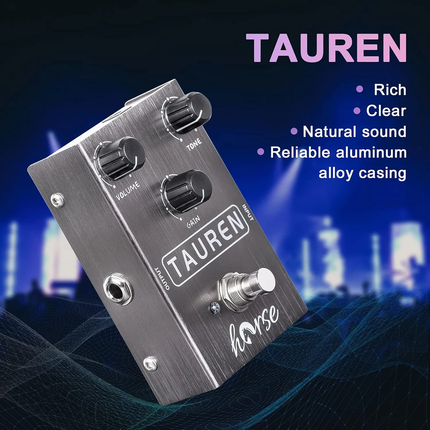 Overdrive Distortion Pedal R Series High Gain OD Clean Boost to Dist for Electric Guitar Effect