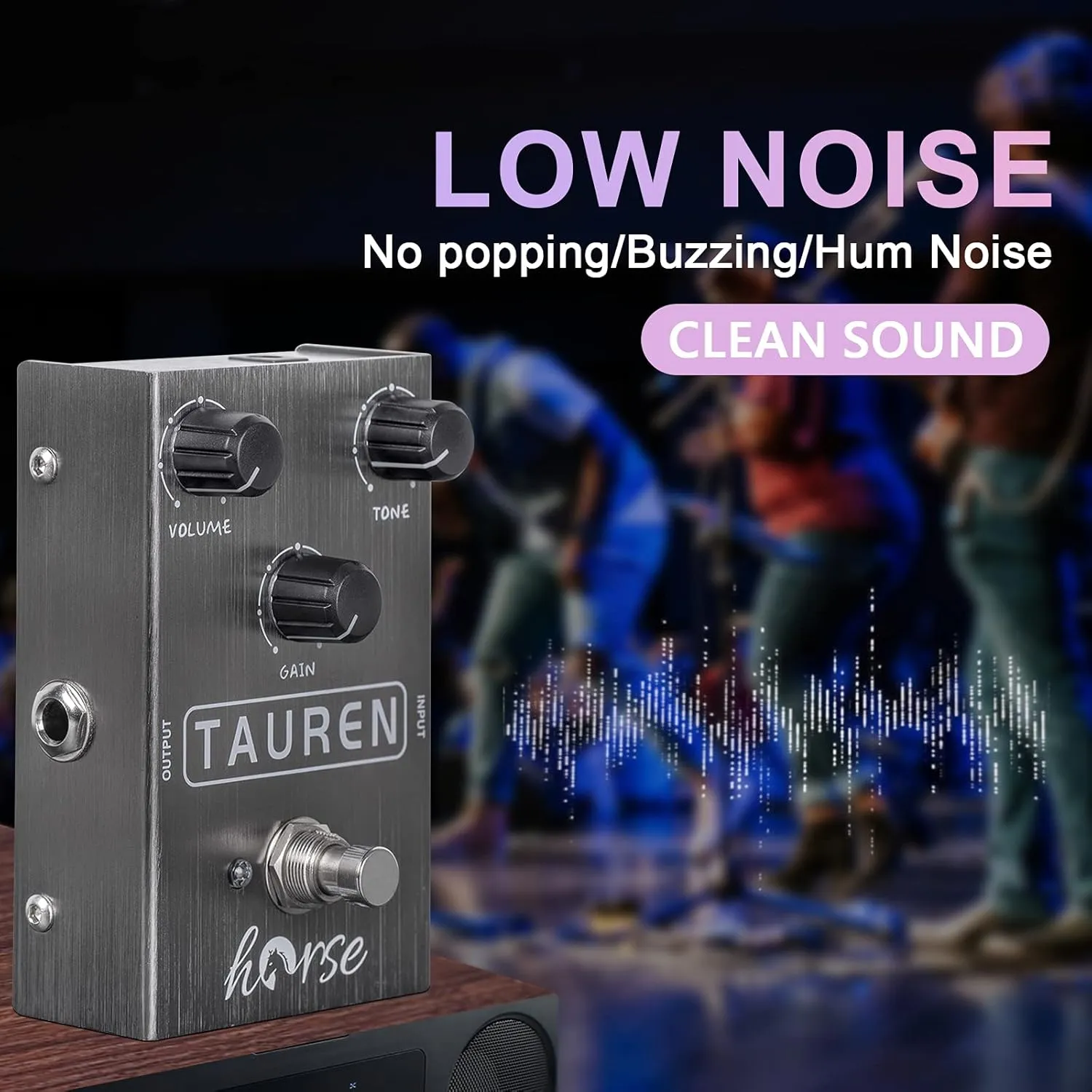 Overdrive Distortion Pedal R Series High Gain OD Clean Boost to Dist for Electric Guitar Effect