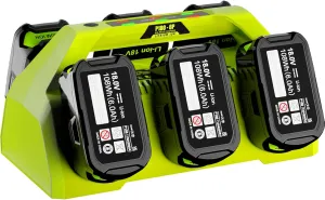 P135 18V 6-Port Charger for Ryobi 18V Battery Charger, Compatible with Ryobi ONE  Battery P102 P103 P104 P105 P106 P107 P108 P109 PBP002 PBP003