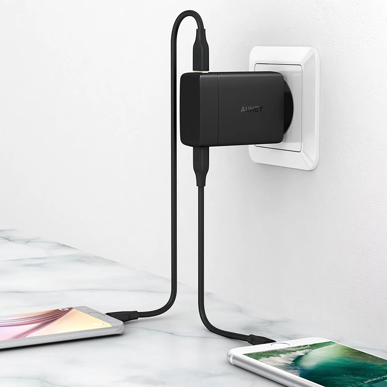 PA-Y7 29W Amp Duo Power Delivery 3.0 USB C  2 Port Turbo Charger