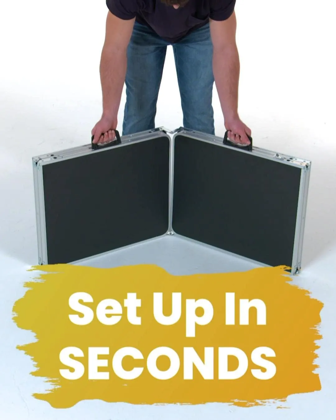 PARTYPONG 8-Foot Folding Beer Pong Table - Soccer Field Edition (Base Model)