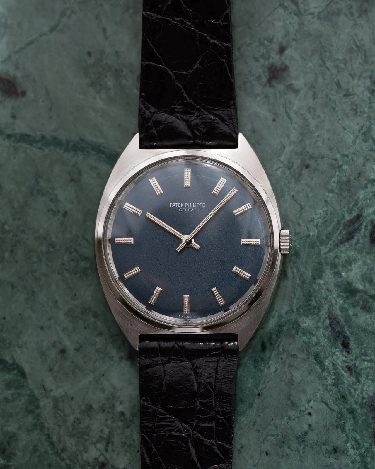 Patek Philippe カラトラバ 3574 SS ブルーダイアル アーカイブ付き