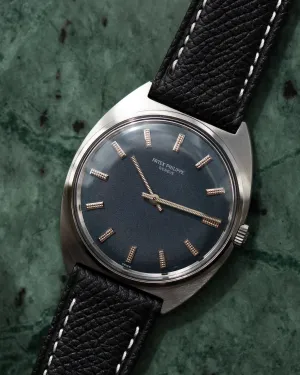 Patek Philippe カラトラバ 3574 SS ブルーダイアル アーカイブ付き