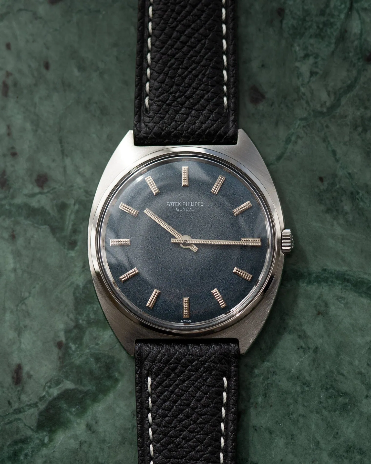 Patek Philippe カラトラバ 3574 SS ブルーダイアル アーカイブ付き