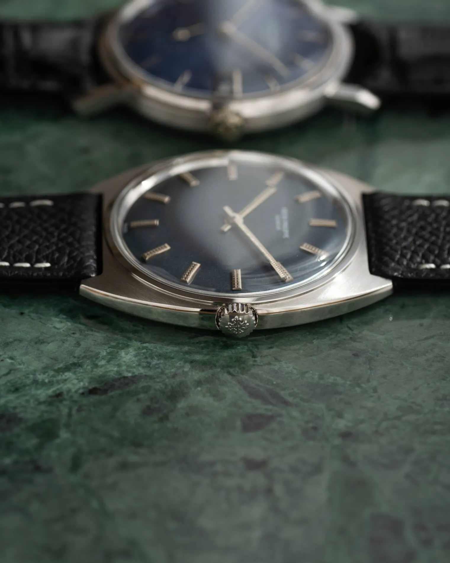 Patek Philippe カラトラバ 3574 SS ブルーダイアル アーカイブ付き