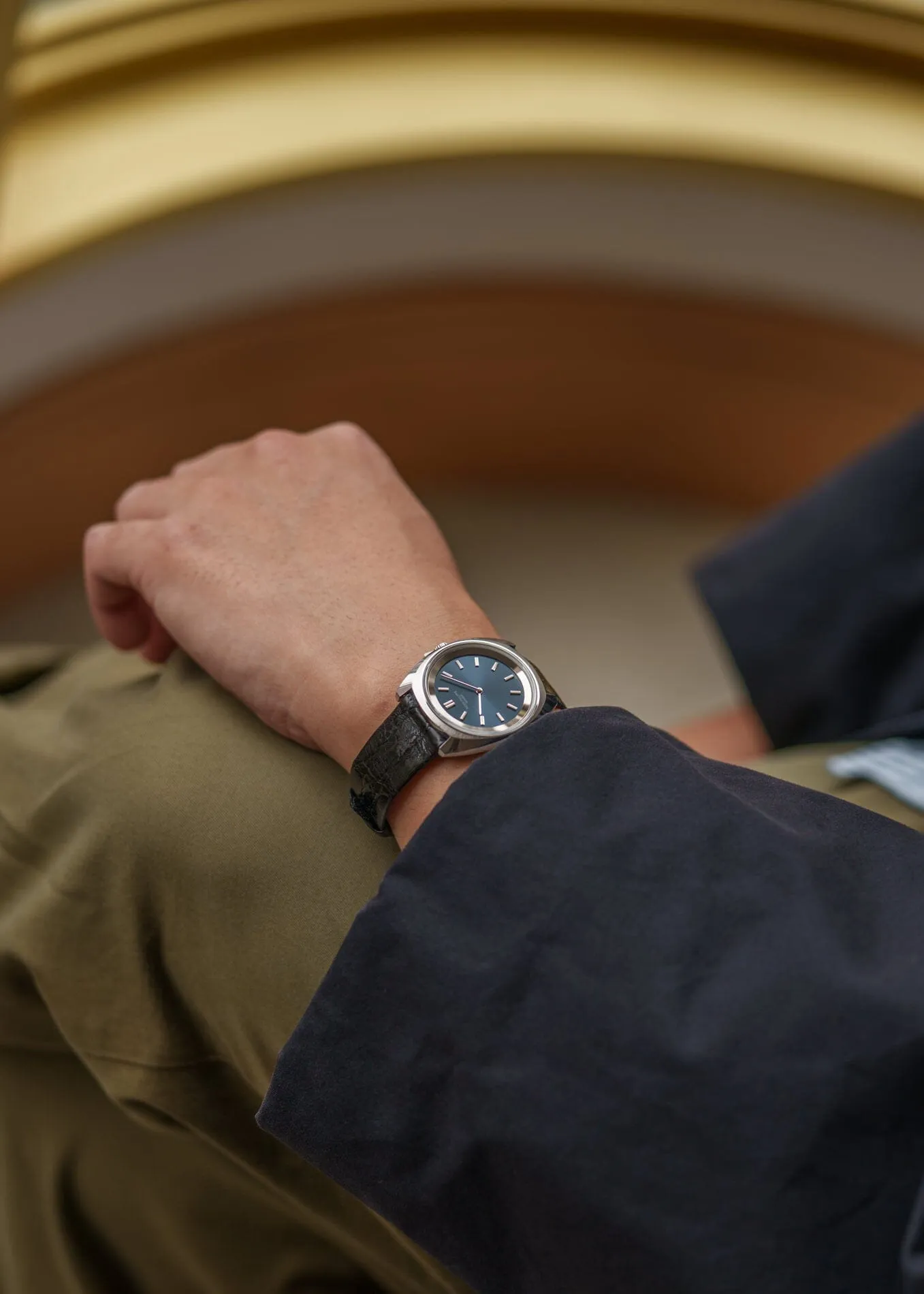 Patek Philippe カラトラバ 3579 スティール ブルーダイアル 修理明細書付き