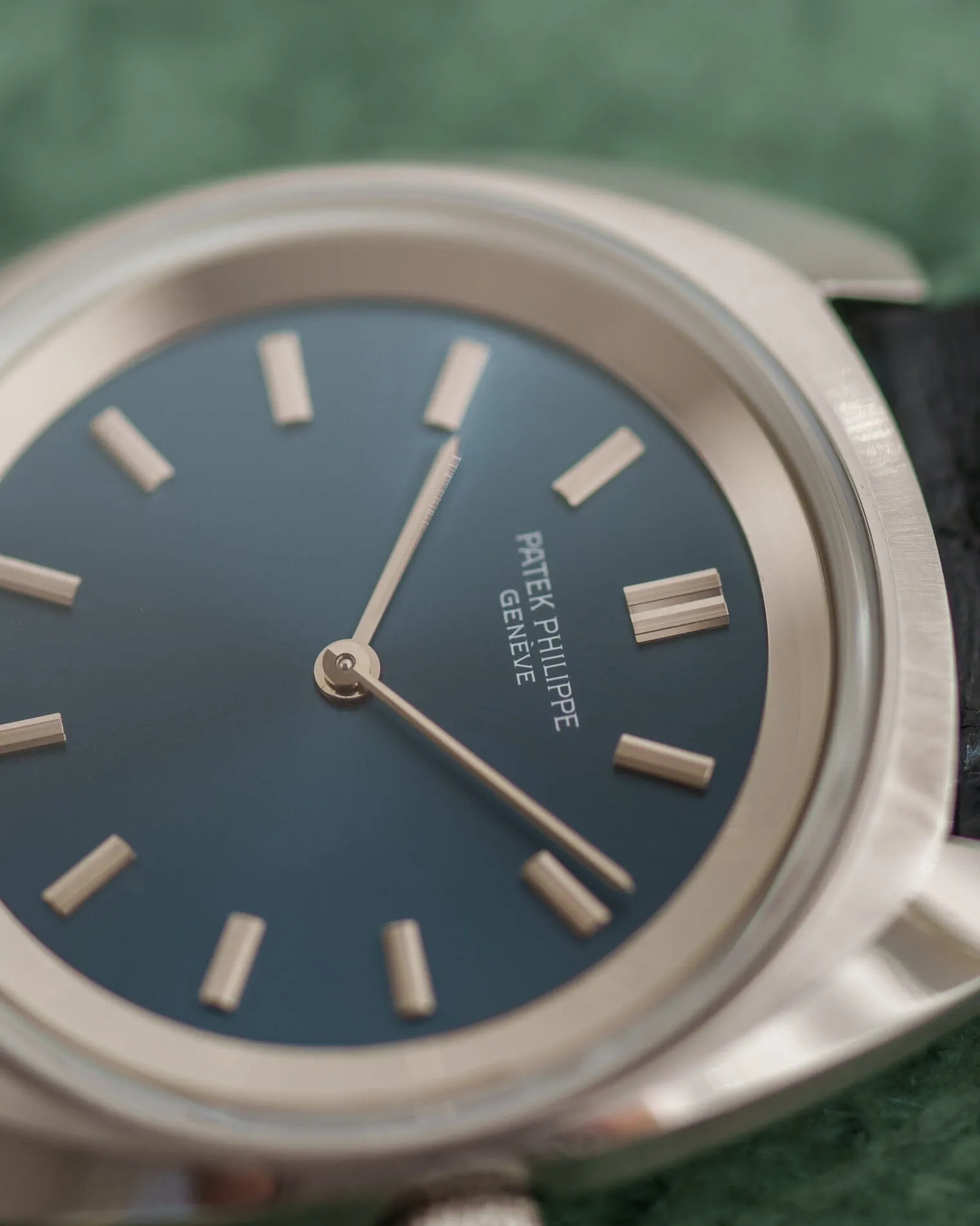 Patek Philippe カラトラバ 3579 スティール ブルーダイアル 修理明細書付き