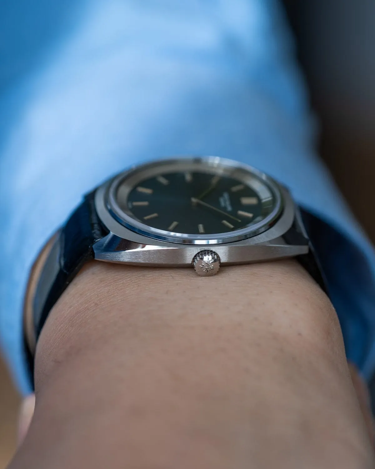 Patek Philippe カラトラバ 3579 SS ブルー アーカイブ付き