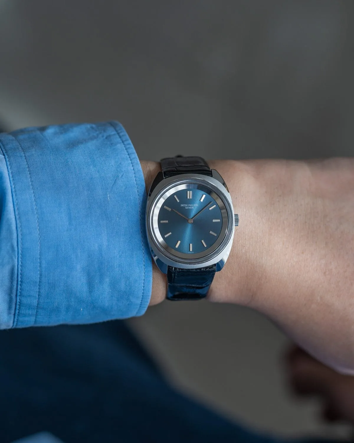 Patek Philippe カラトラバ 3579 SS ブルー アーカイブ付き