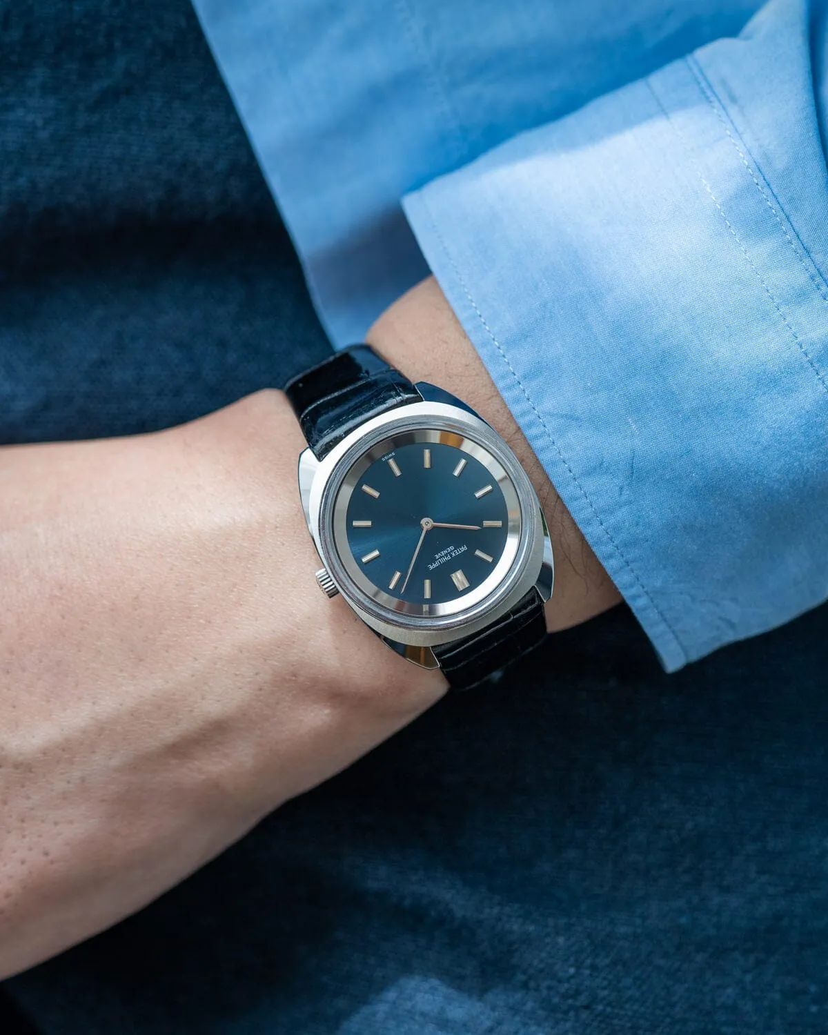 Patek Philippe カラトラバ 3579 SS ブルー アーカイブ付き