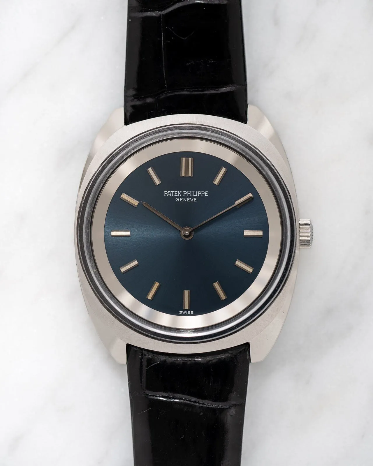 Patek Philippe カラトラバ 3579 SS ブルー アーカイブ付き
