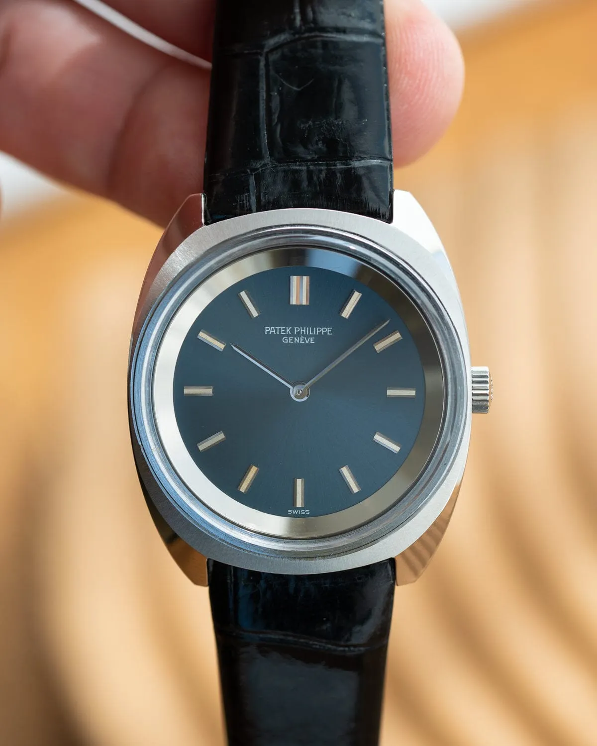 Patek Philippe カラトラバ 3579 SS ブルー アーカイブ付き