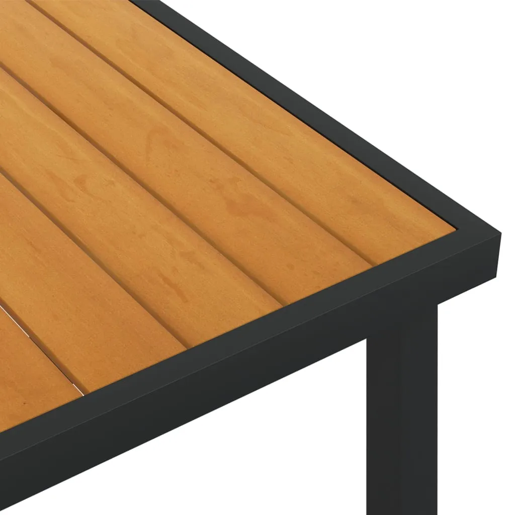 Patio Table Outdoor Furniture Garden Dining Table Aluminum and WPC