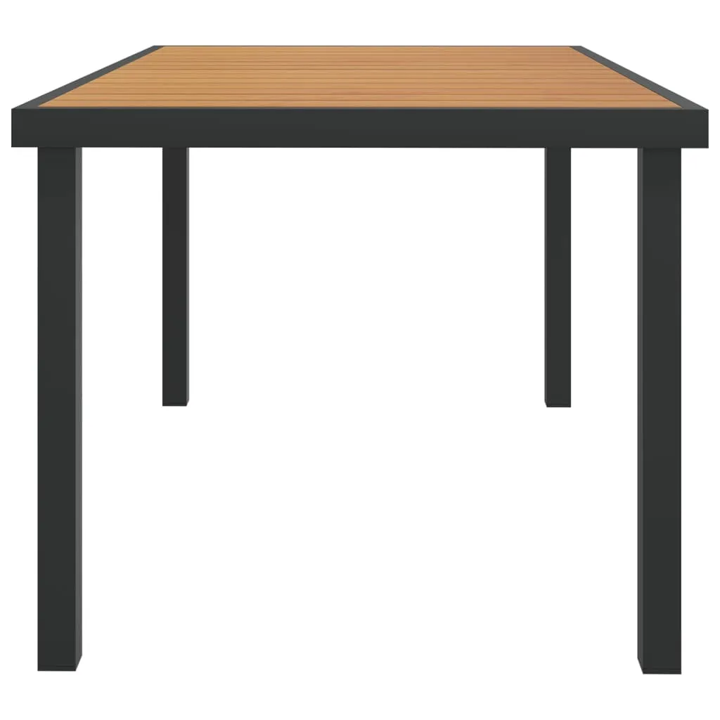 Patio Table Outdoor Furniture Garden Dining Table Aluminum and WPC