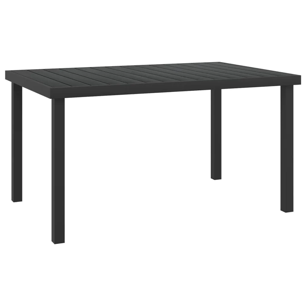 Patio Table Outdoor Furniture Garden Dining Table Aluminum and WPC