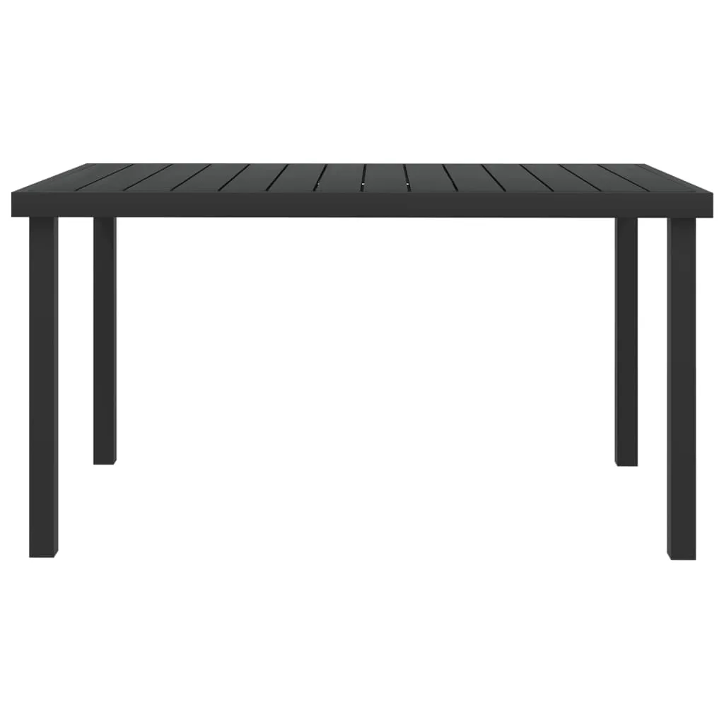 Patio Table Outdoor Furniture Garden Dining Table Aluminum and WPC