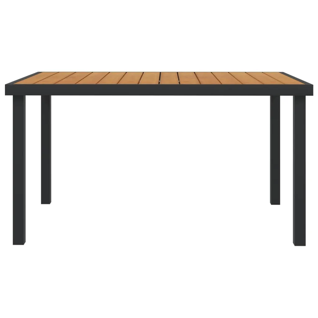 Patio Table Outdoor Furniture Garden Dining Table Aluminum and WPC
