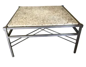 Pavilion Sunburst Aluminum and Granite Outdoor Coffee Table