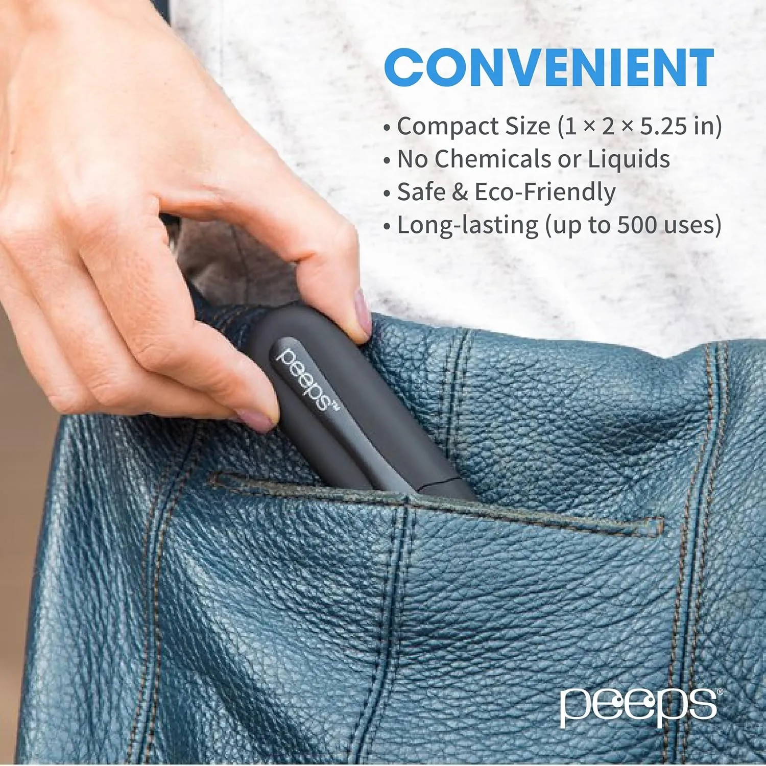 Peeps Glasses Cleaner - for Eyeglasses, Reading Glasses, and More - Lens Cleaner with Carbon Microfiber Tech - Electroplated Rose Gold - 3 Count (Pack of 1)