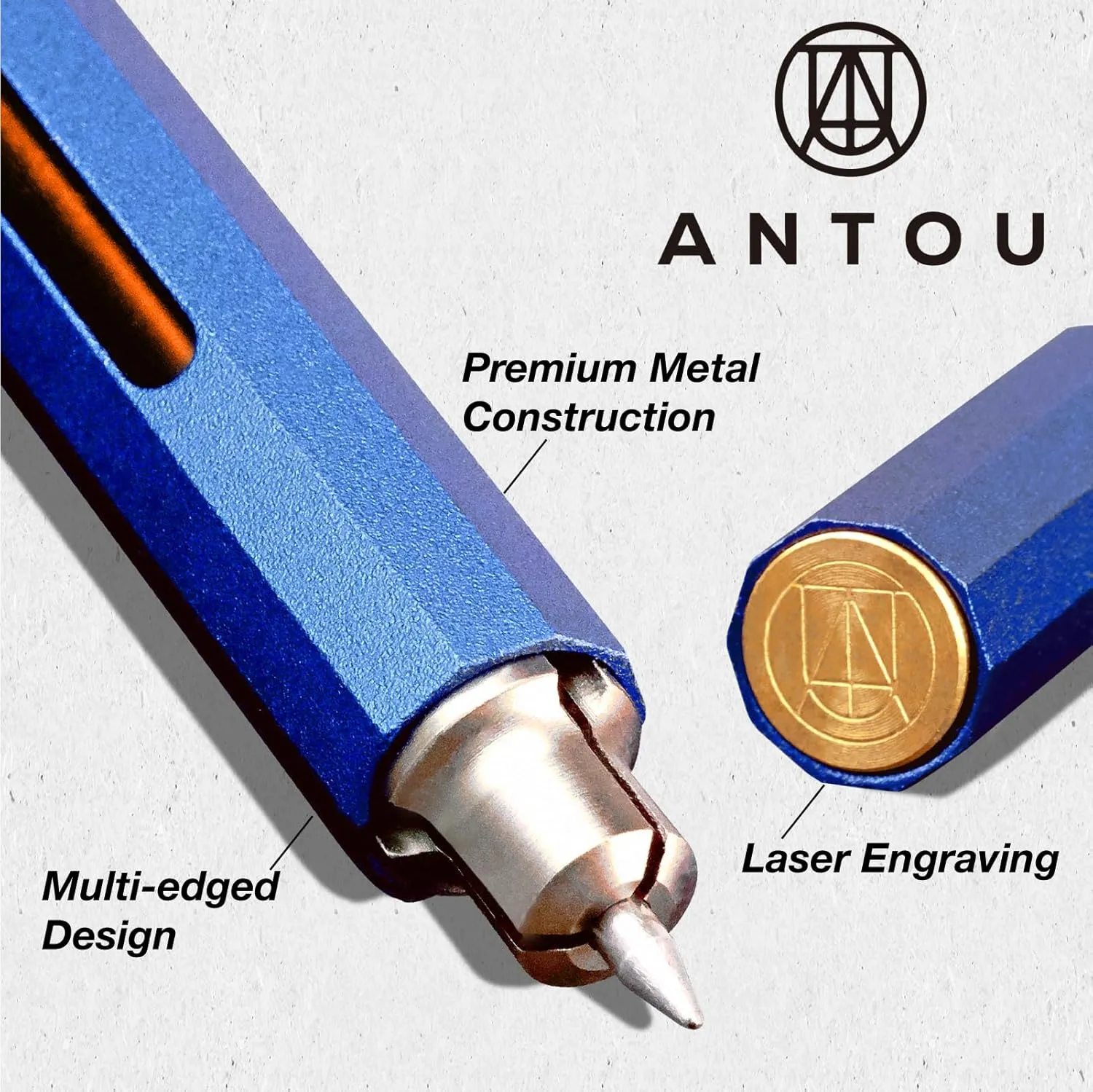 Pen C Mini, Durable Aluminum Alloy EDC Pen, with 100  Replacement Refills - Ballpoint, Rollerball, Gel. Auto-Adjusting Refillable Pen, Best Writing and Sketching Gift for Men and Women_Silver