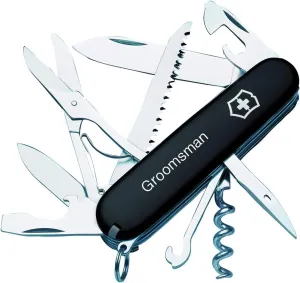 Personalized Huntsman Black Swiss Army Knife by Victorinox