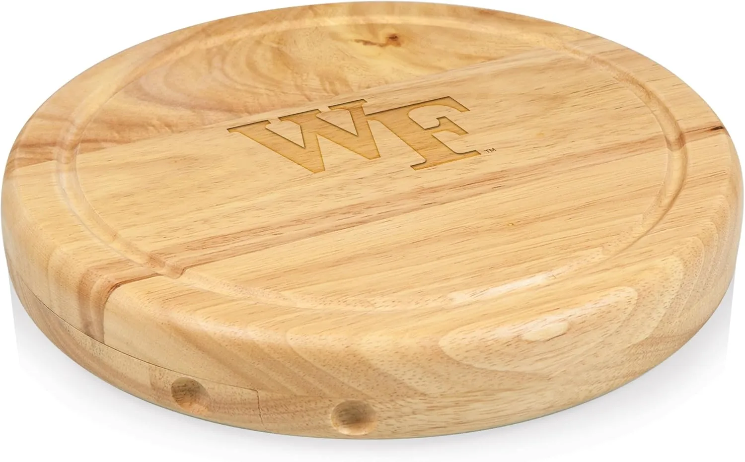 PICNIC TIME NCAA Circo Cheese Board and Knife Set - Charcuterie Board Set - Wood Cutting Board