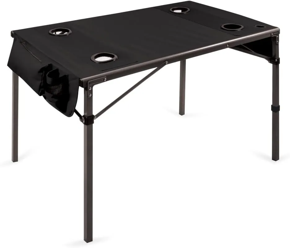 PICNIC TIME NCAA Unisex-Adult NCAA Travel Table Portable Folding Table, Camping Table, Outdoor Table with Carry Bag