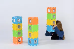 Polydron Kids My First Periscope - Class Construction Set in Multicolored - Educational Toy Interlocking Building Kit - 2  Years - 60 Pieces