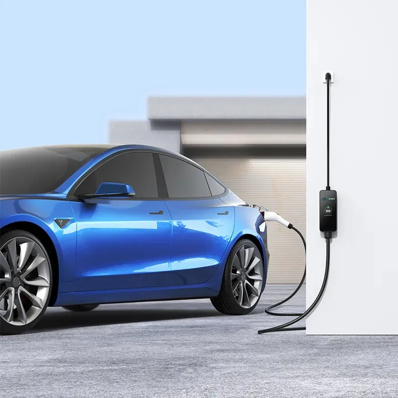 Portable 16A AC 220V 3.5kW EV Charger with 5M/10M Fast Charging Cable