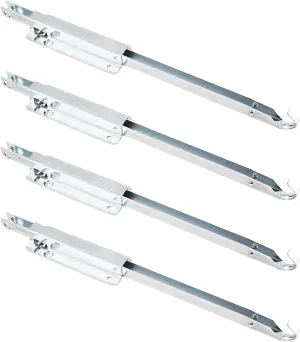 POWERTEC Metal Drop Leaf Table Supports 4PK, Sliding Hardware for Folding Kitchen and Dining Tables, RV Bracket (71426-P2V)