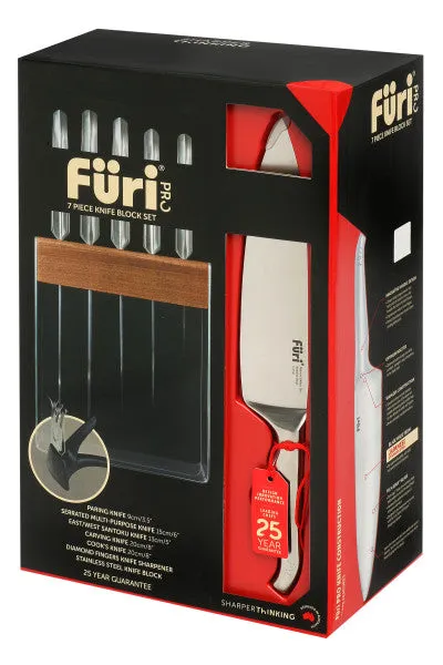 Pro Stainless Steel Knife Block Set 7 Piece