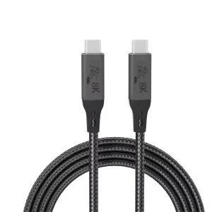 PRO USB4 USBC/PD 8K 240Watt Power Data Cable Compatible with Philips Georg Jensen TAJS30/00 Plus 40Gbps Thunderbolt 4 Super Hi-Speed Safe Certified Charging and Data Transfers! (5Ft/1.5M)