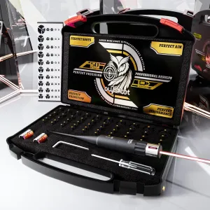 Professional Laser Bore Sight Kit:625 Nm Red Boresight with 50 Adapters High-Power Laser for Long-Range Zeroing
