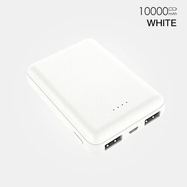 PZOZ Power Bank 10000mAh Dual USB Mobile Phone External Battery Fast Charge For iphone xiaomi mi Portable Charger mini PowerBank