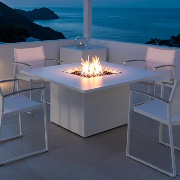 Quad Dining Fire Table (Tabletop) - Aluminum