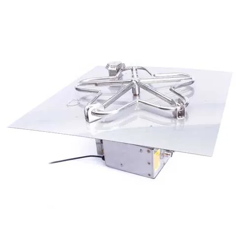 Quad Dining Fire Table (Tabletop) - Aluminum
