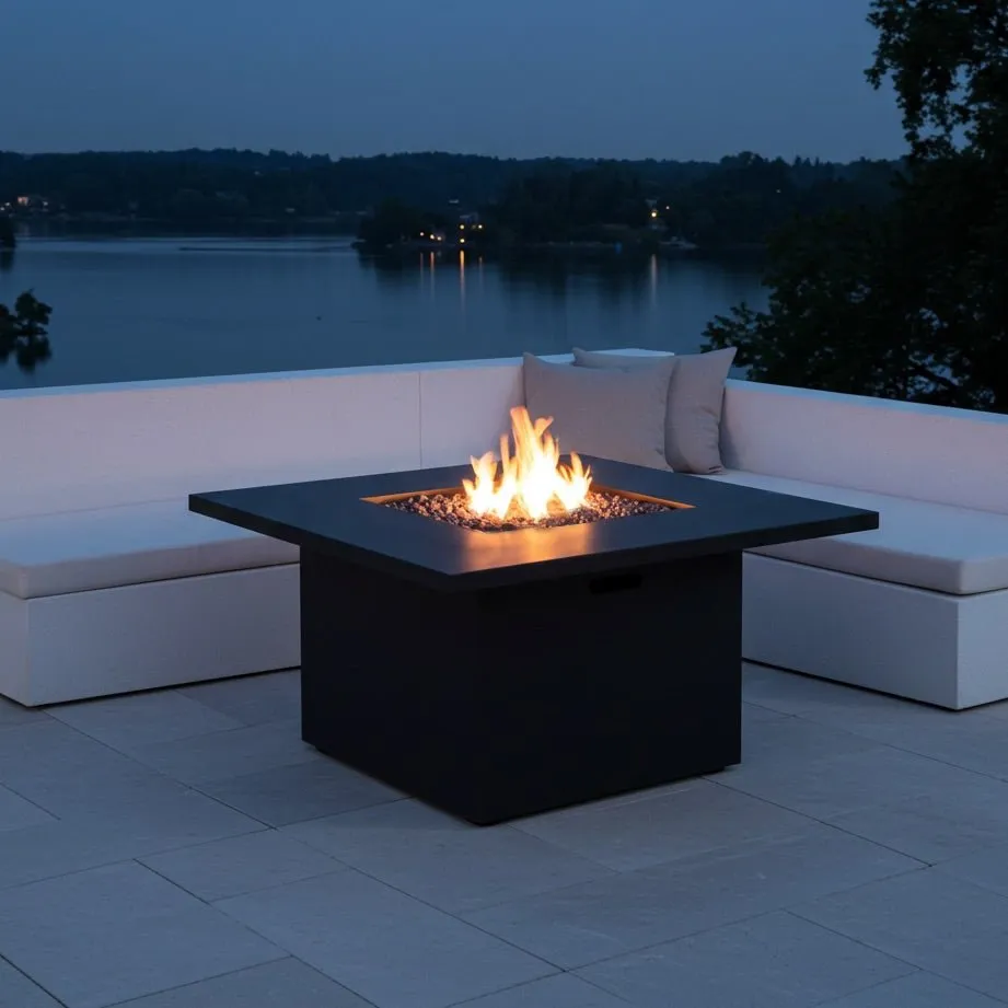 Quad Dining Fire Table (Tabletop) - Aluminum