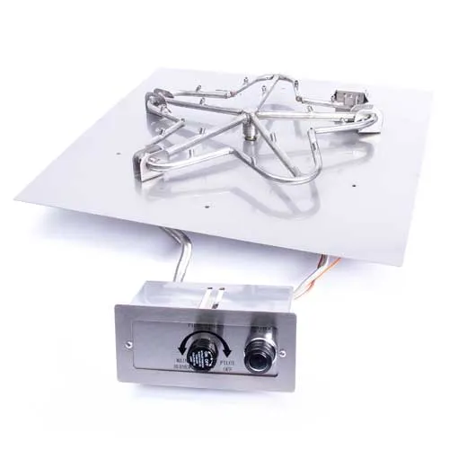 Quad Dining Fire Table (Tabletop) - Aluminum