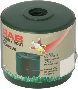 RAB Lighting MCAP3VG Mighty Post Cap for 3" Pipe, 2-7/8" OD, Verde Green, Multicolor