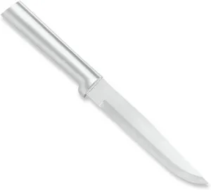 Rada Cutlery Stubby Butcher Knife, Made in USA, Silver Handle