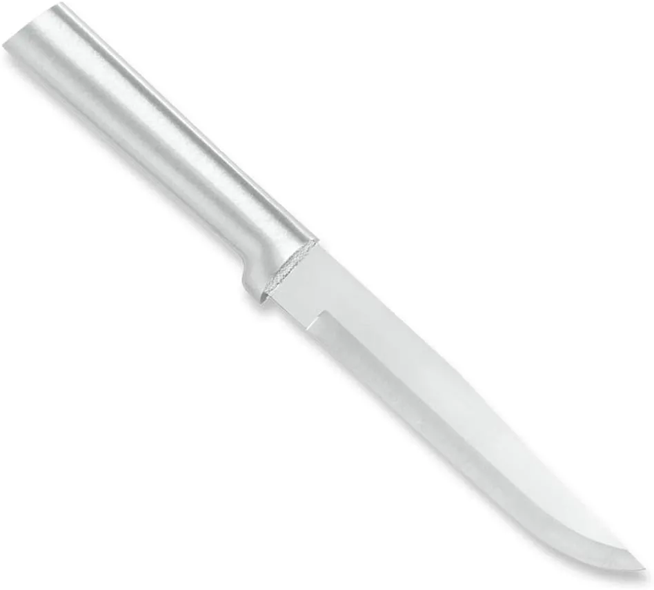 Rada Cutlery Stubby Butcher Knife, Made in USA, Silver Handle