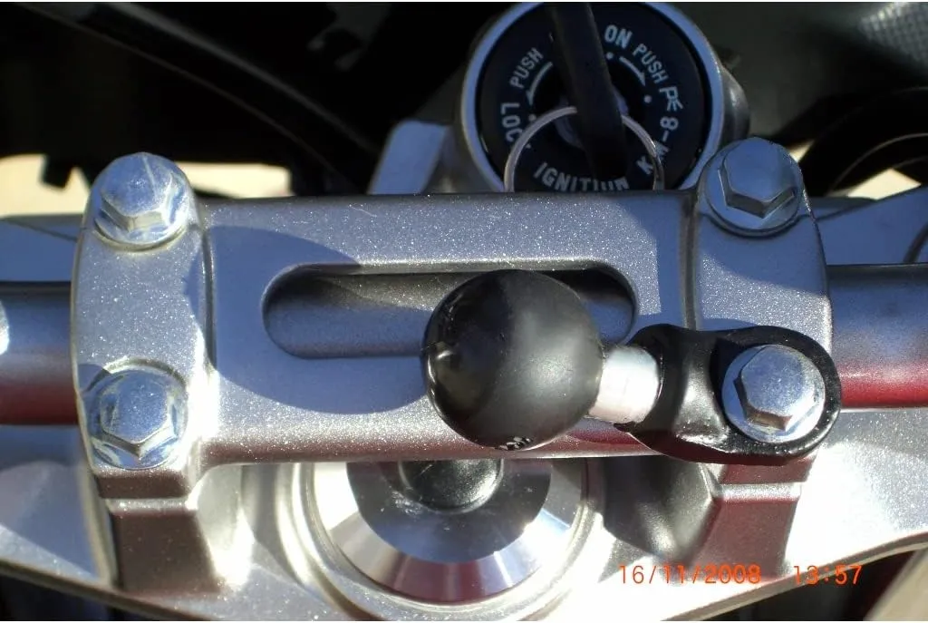 RAM Mounts RAM-B-272U 9mm Angled Bolt Head Adapter Ball Base with B Size 1" Ball