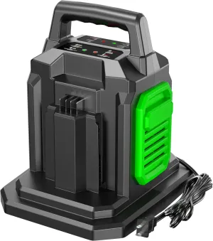 Rapid CH2800D for EGO Battery Charger 56V with Dual Ports, Replacement for EGO Charger CH5500/CH7000/CH2100/CH3200/CH8000, Compatible with 56-Volt EGO Power  Lithium-ion Battery BA2800/BA4200/BA1400