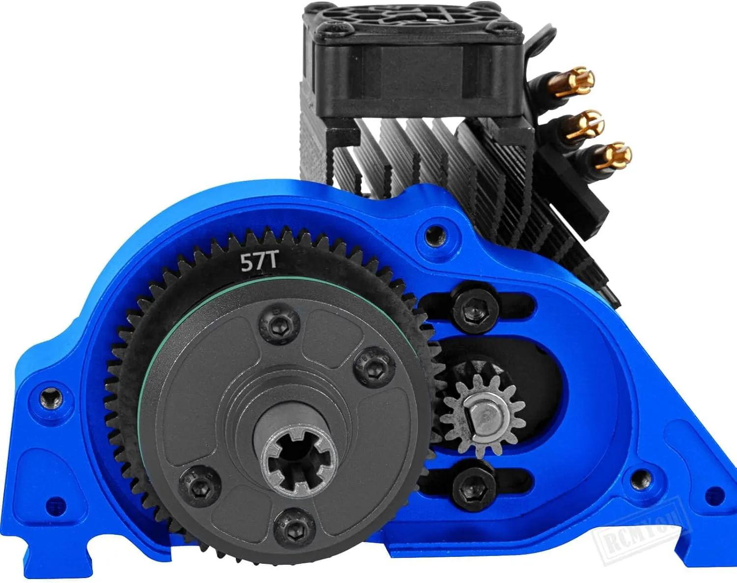 RC Center Gearbox Case & 57T Center Differential w/Pinions Upgrades Part for 1/10 Kraton 4x4 4S BLX Outcast 4x4 4S BLX 1/8 Mojave 4X4 4S BLX,Navy Blue
