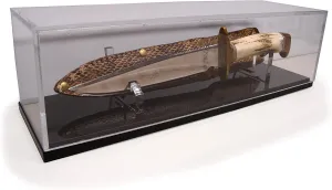 RCS Plastics Knife Display Case 14in Stand with Sheath or Scabbard Holder Fits Custom Work and Randall Knives (50014-2)