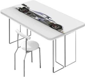 Red Black Fitted Tablecloth for Rectangle Table Modern Era Sports Car Designed Rectangle Table Cover for Outdoor Picnic Camping Parties,for 4 Foot Tables Cars