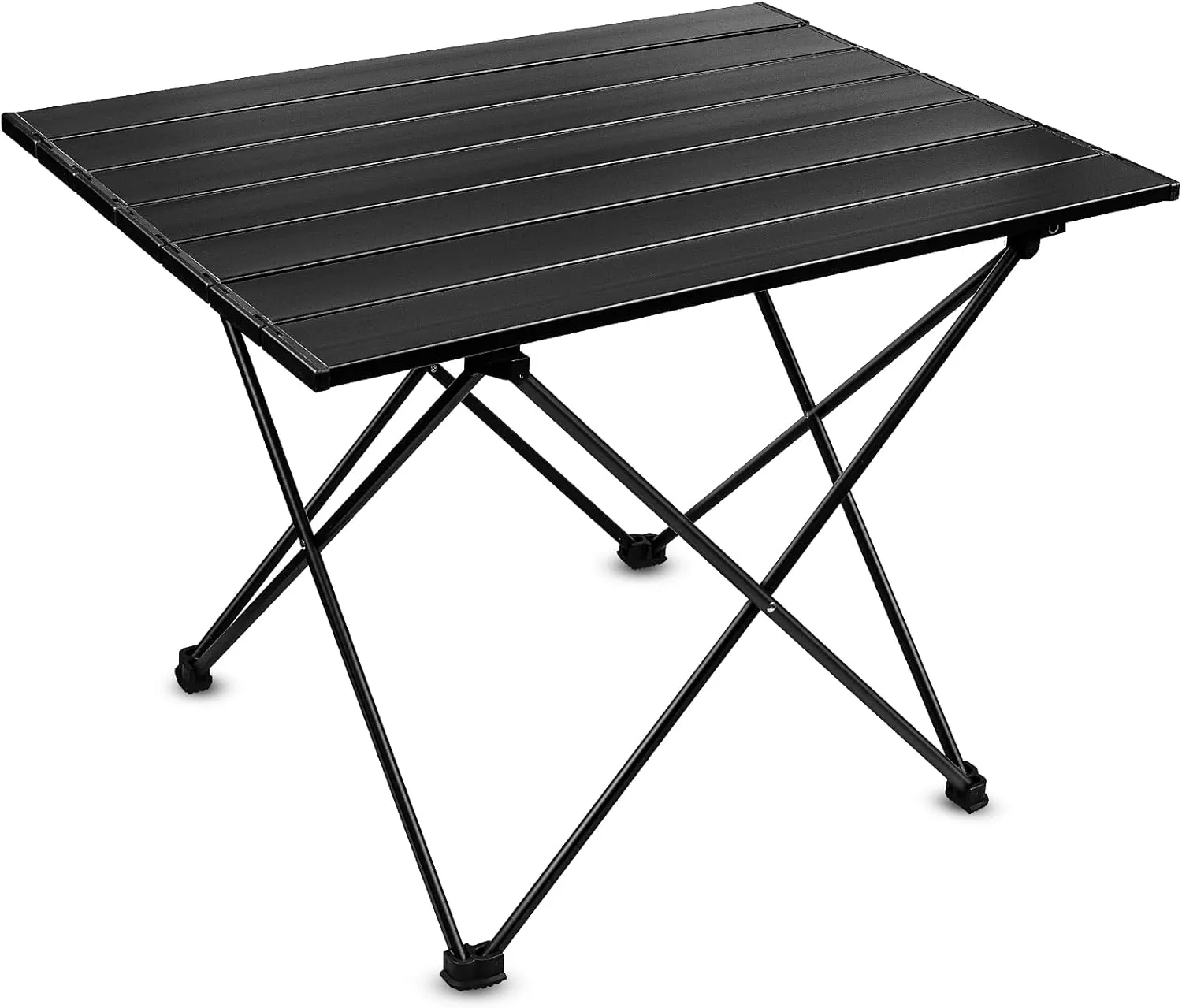 ReeMoo Medium Camping Table 22″L x16″W, Portable Folding Camping Side Table with Carry Bag, Lightweight Aluminum Folding Table Suitable for Beach, Camping, Picnic, Travel