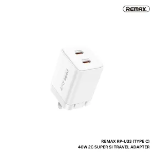 REMAX - RP-U33 Qingee Series PD Super Si Charger ( 40W ) - White